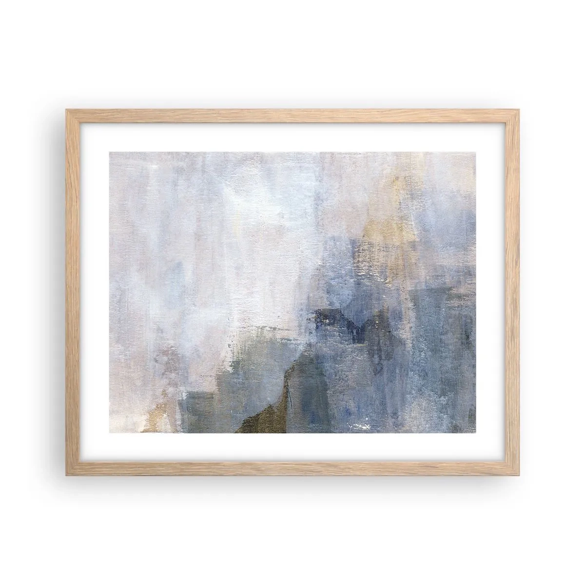 Plakat w ramie jasny dąb - Tony i akordy barw - 50x40 cm