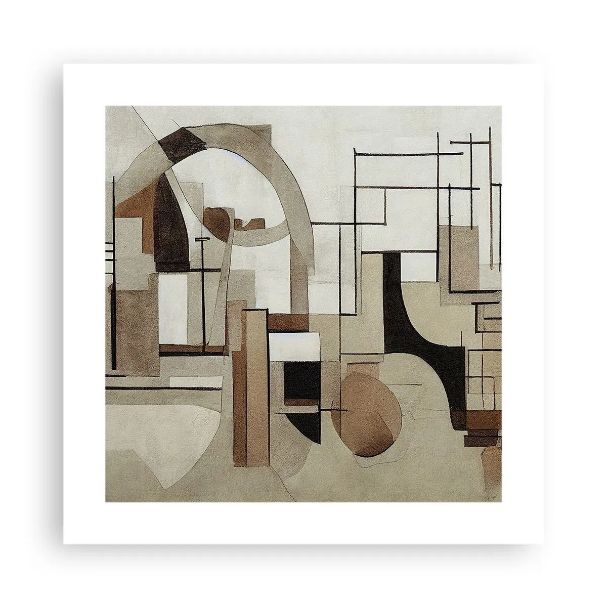 Plakat - Pejzaż miejski 2.0 - 40x40 cm