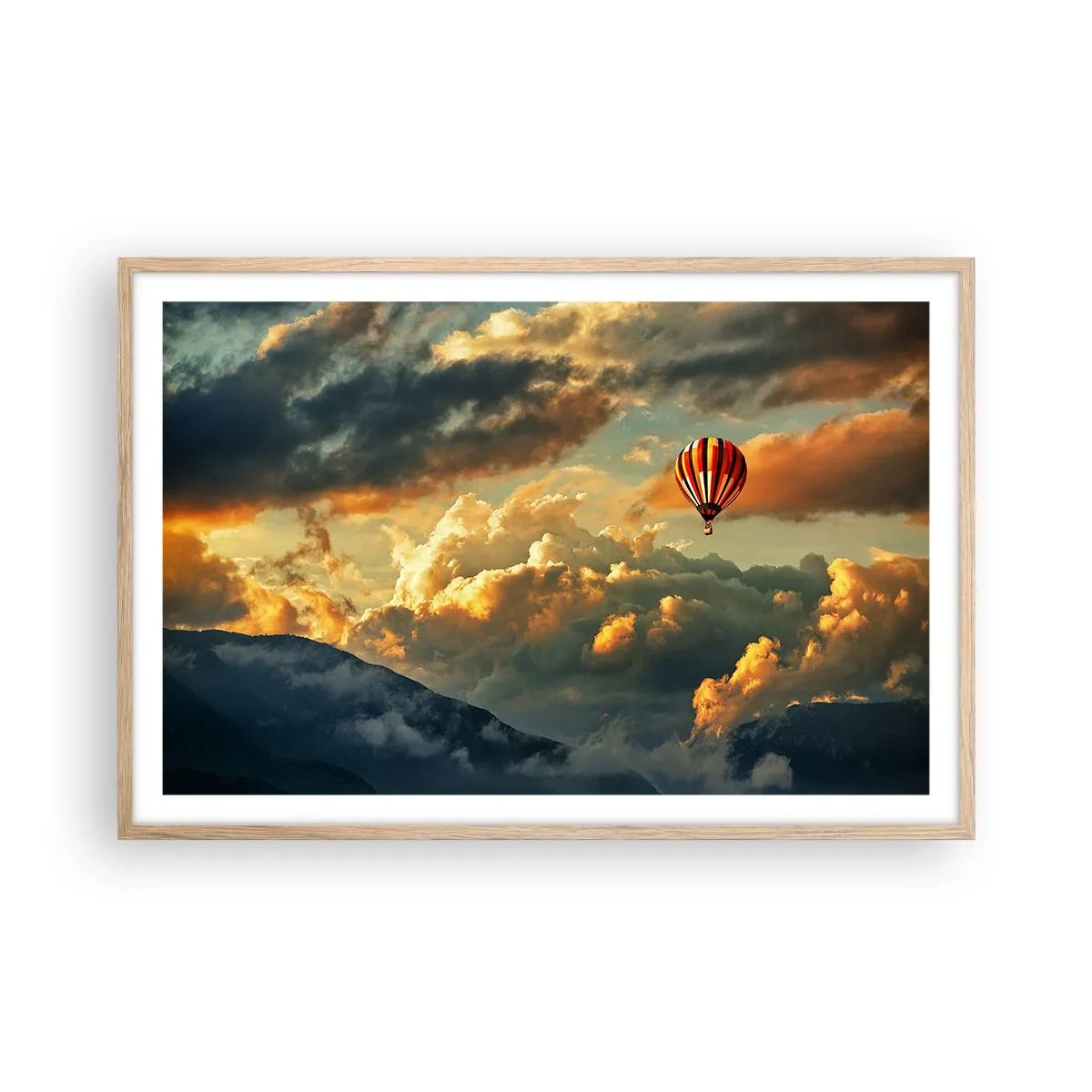 Plakat w ramie jasny dąb - Lecę, bo chcę - 91x61 cm