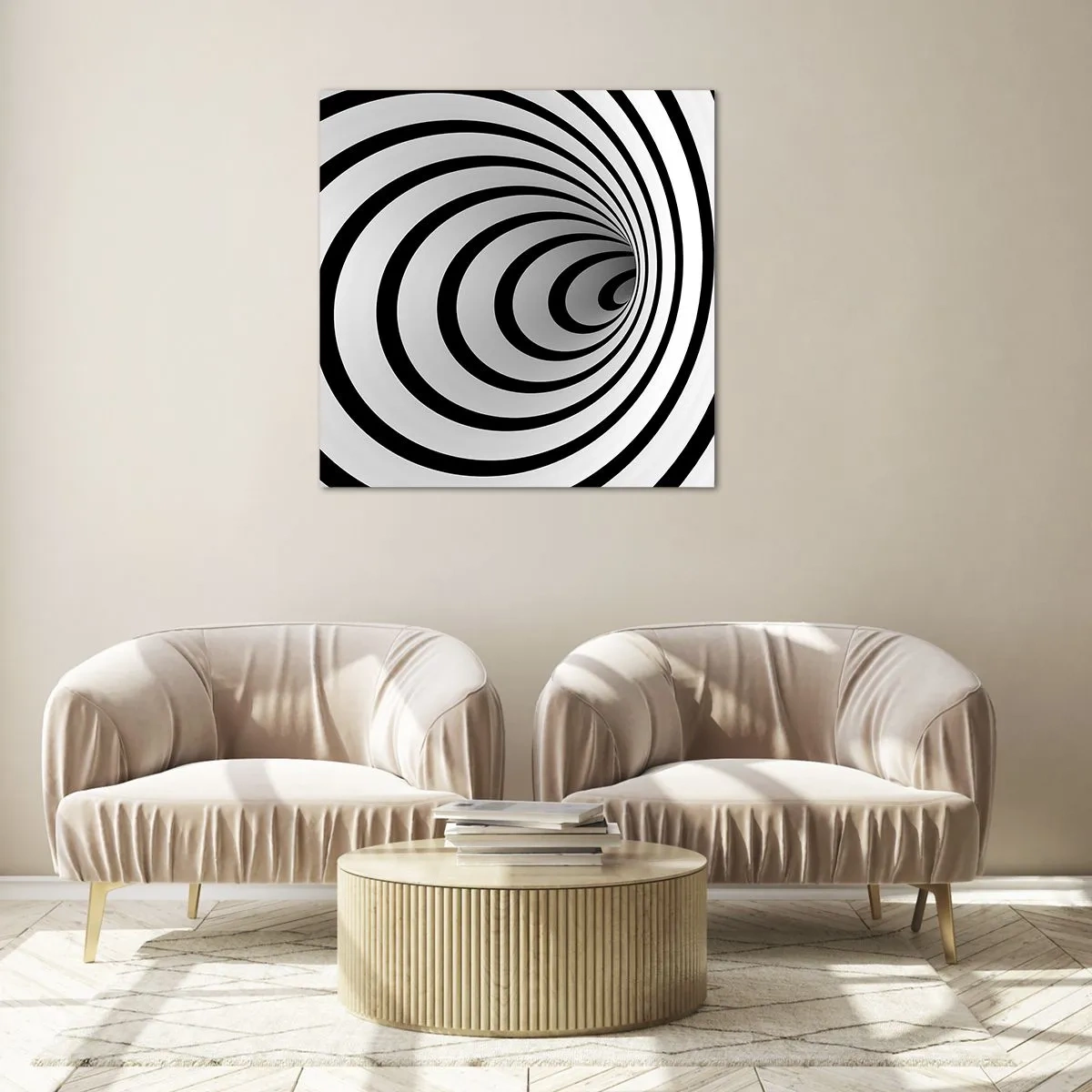 Obraz na szkle - Też nie możesz się oprzec? - 50x50 cm