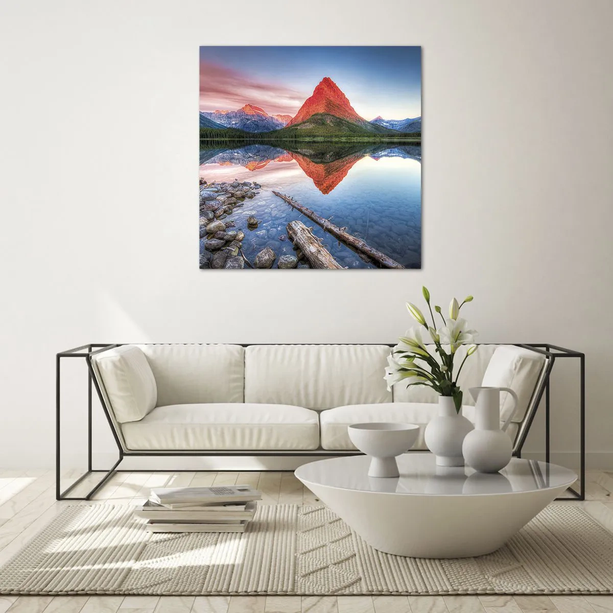 Obraz na szkle - Żar i chłód - 50x50 cm