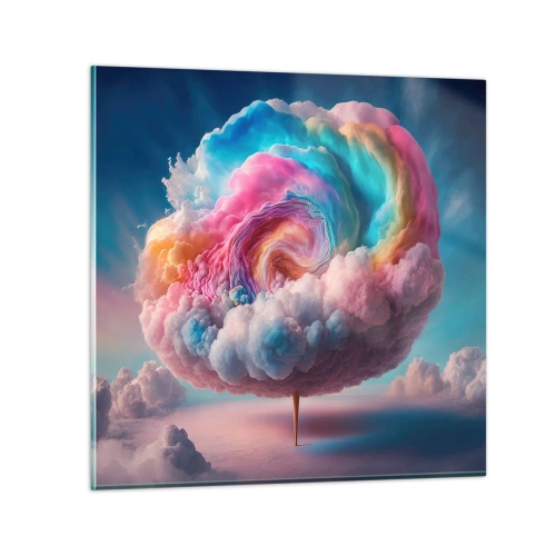 Obraz na szkle - Sen o wesołym miasteczku - 60x60 cm