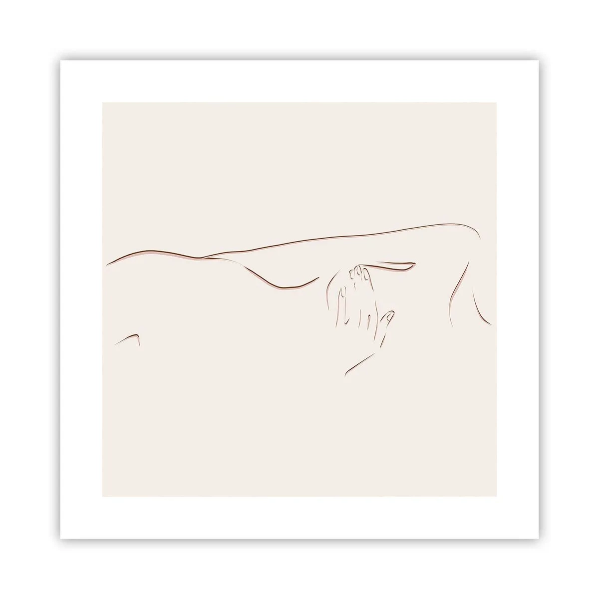 Plakat - Kształt pragnienia - 40x40 cm