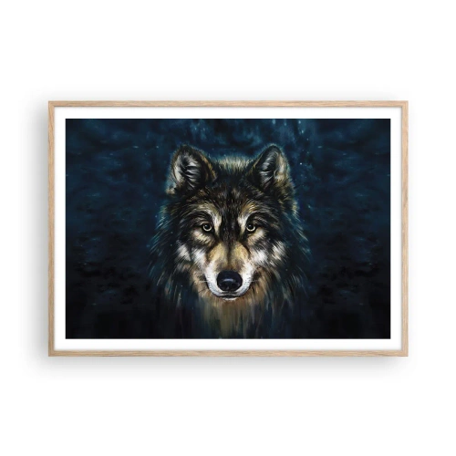 Plakat w ramie jasny dąb - Alfa? I omega - 100x70 cm