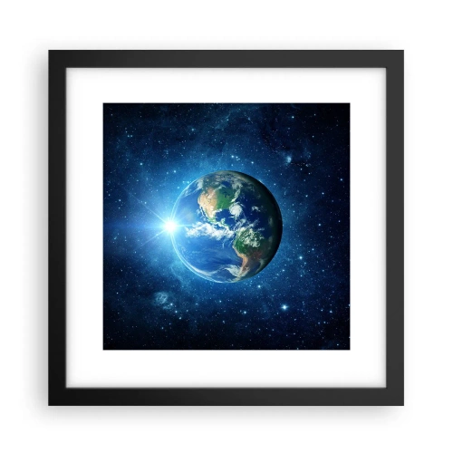 Plakat w czarnej ramie - Jesteśmy w niebie - 30x30 cm