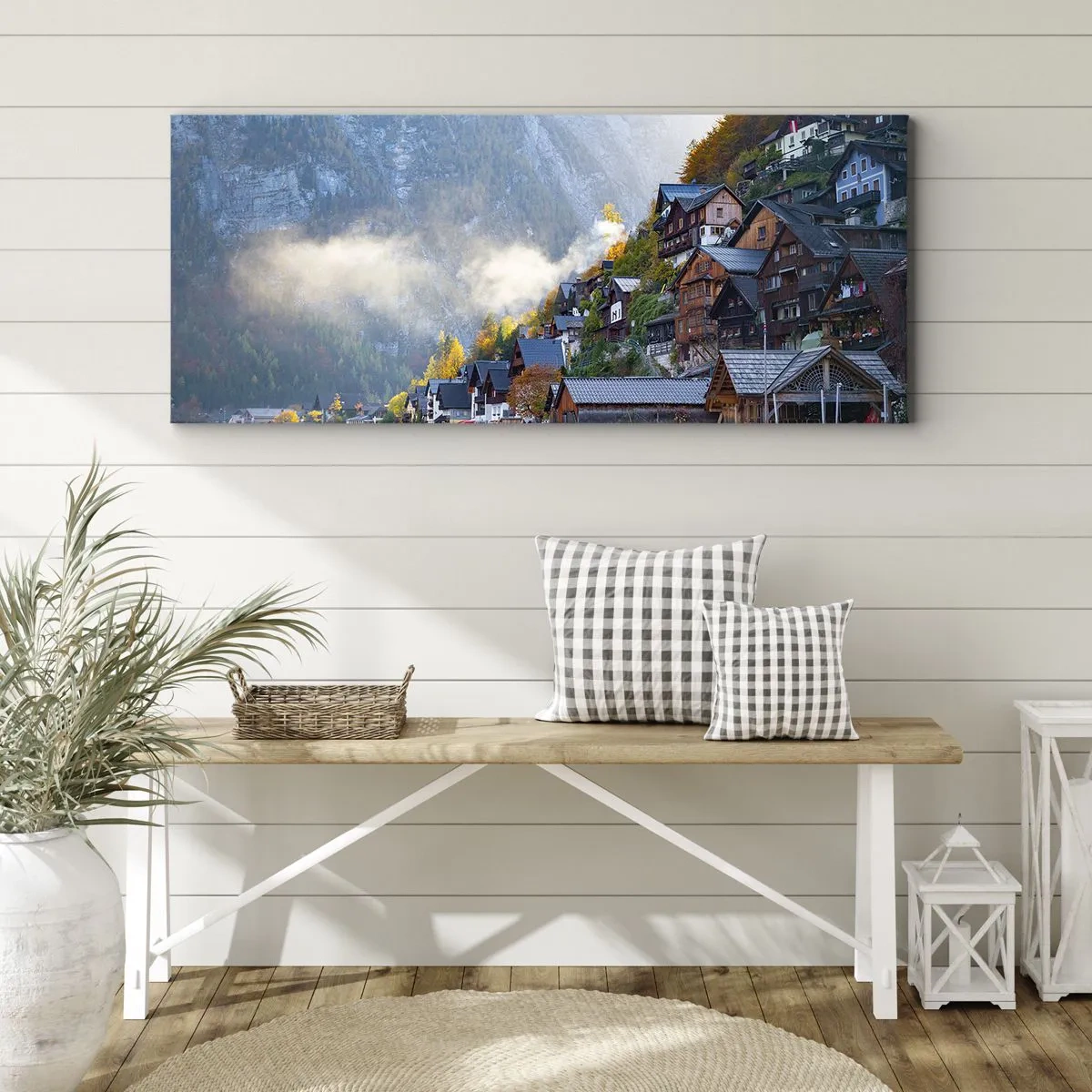 Obraz na płótnie - Alpejskie klimaty - 100x40 cm