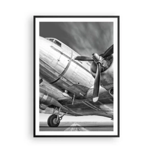 Plakat w czarnej ramie - Zawsze gotowy do lotu - 70x100 cm