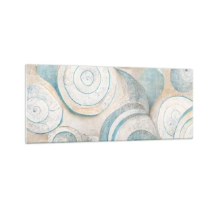 Obraz na szkle - Co kryje muszla? - 100x40 cm
