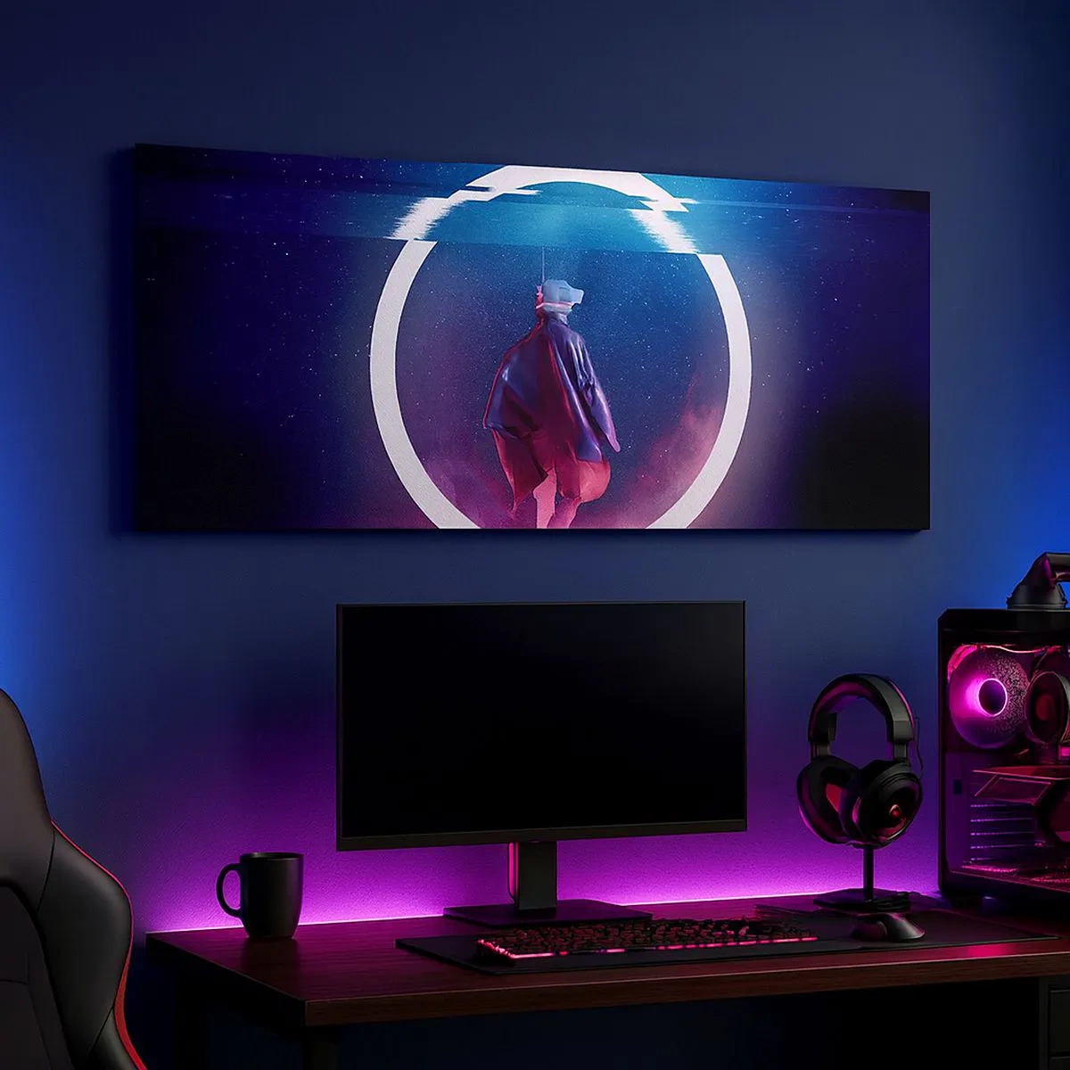 Obraz na płótnie - Między światami - 100x40 cm