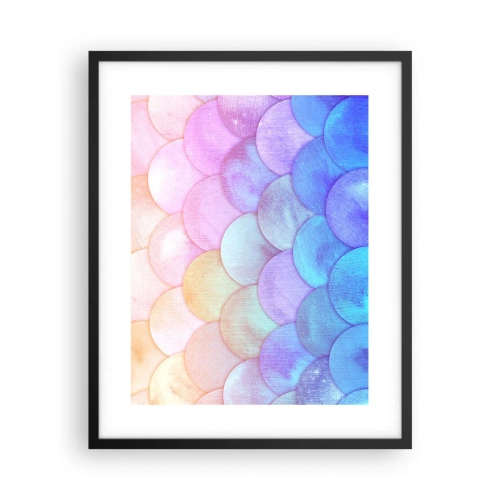 Plakat w czarnej ramie - Perłowa łuska - 40x50 cm