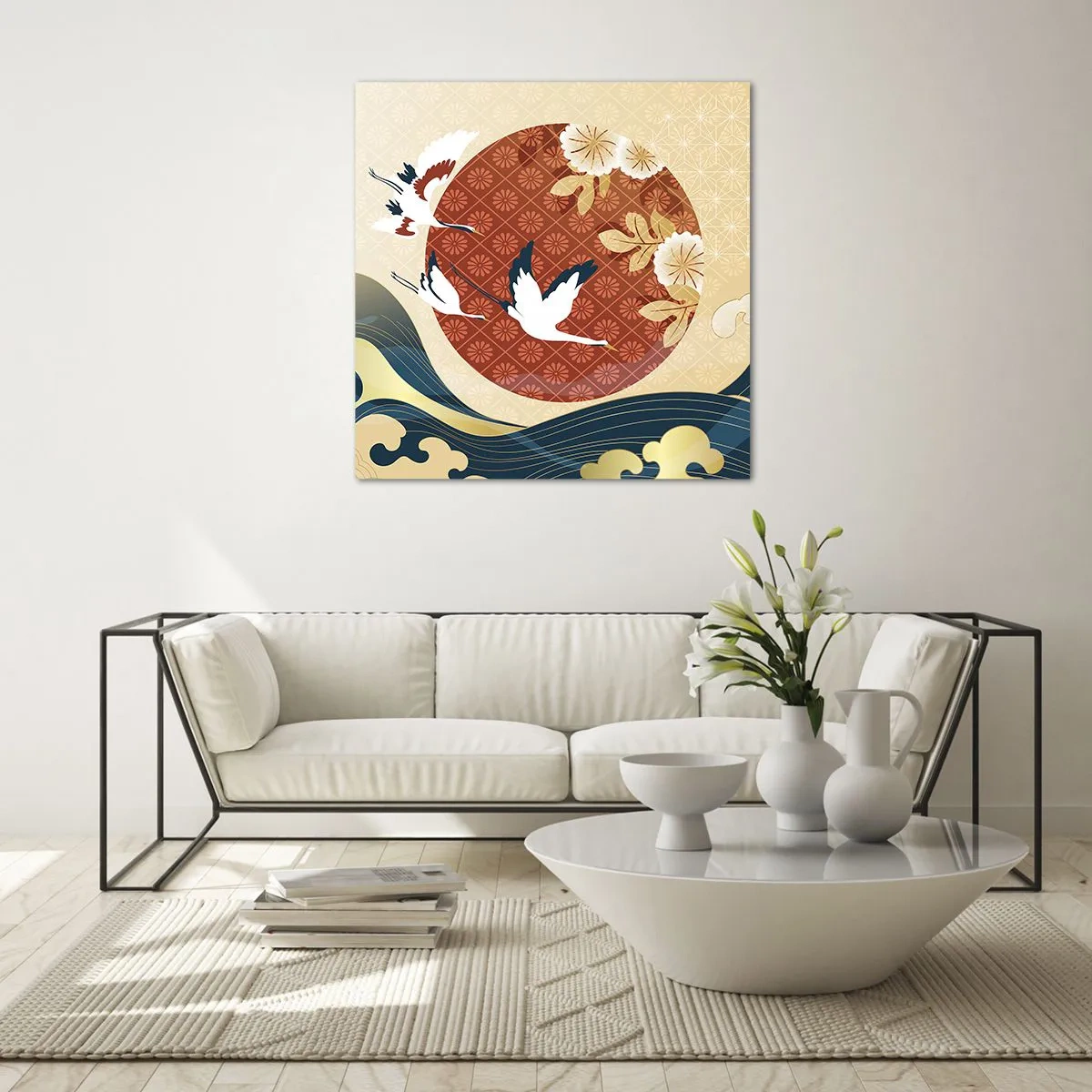 Obraz na szkle - Japońska baśń - 70x70 cm