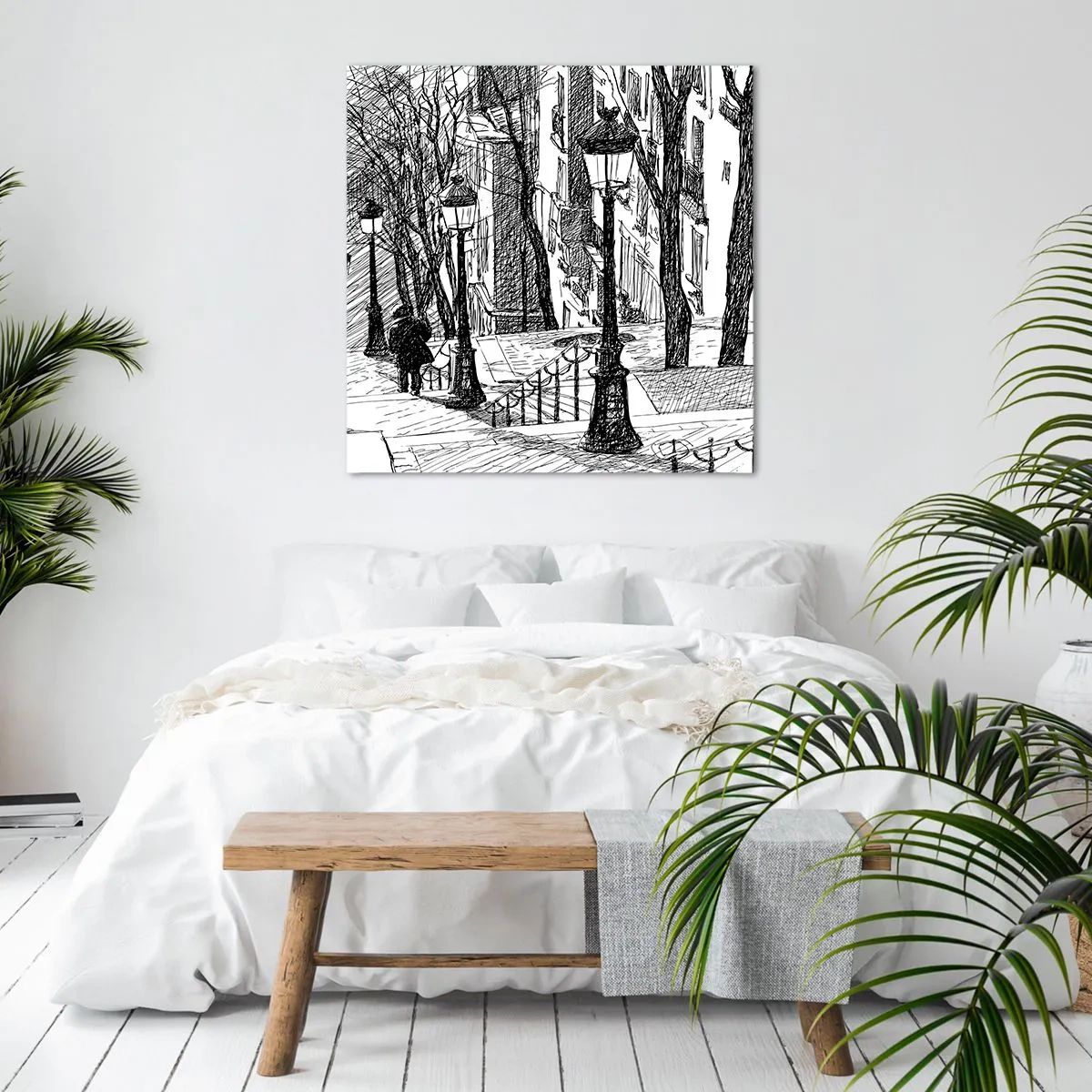 Obraz na płótnie - Historia miłosna czy opowieśc grozy? - 60x60 cm