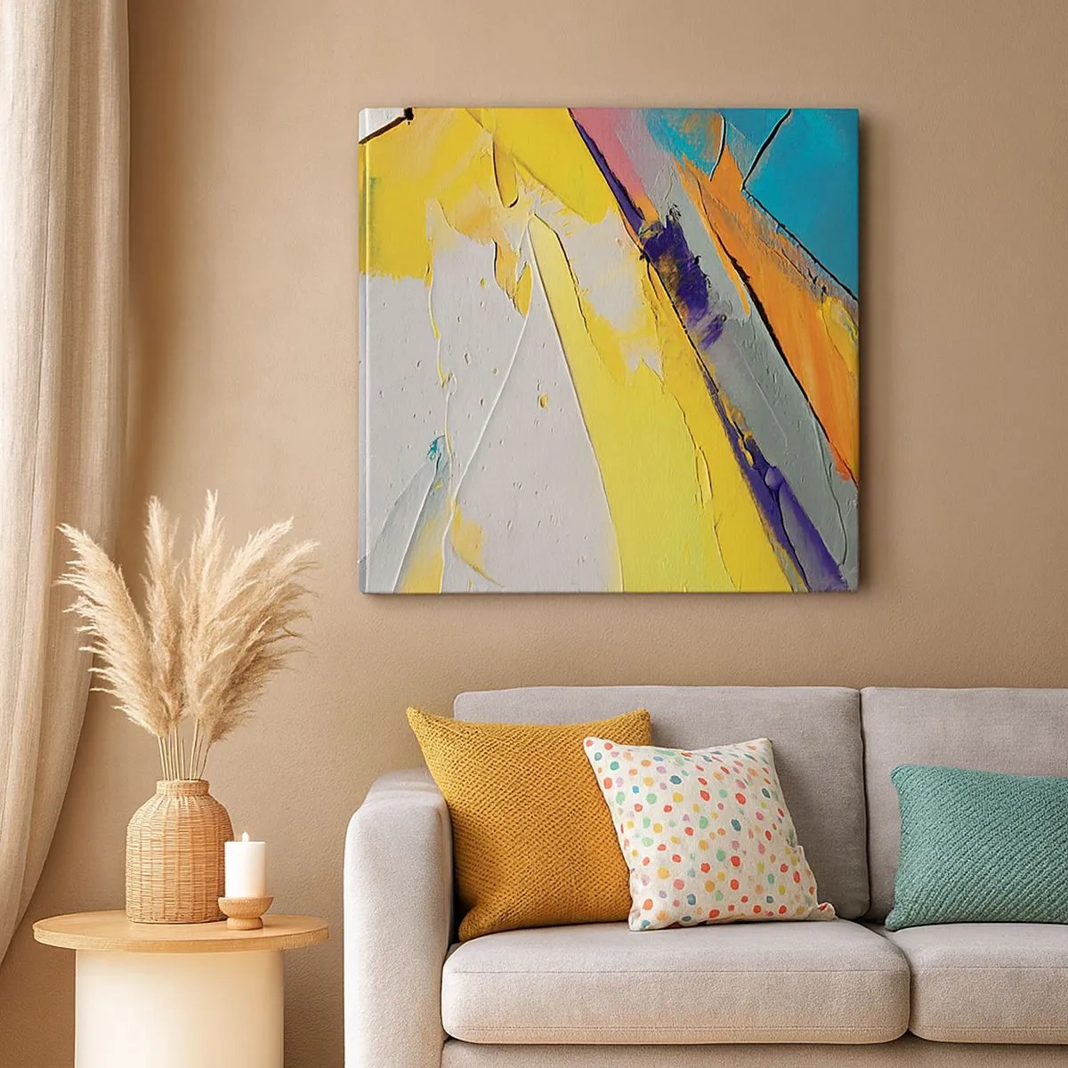 Obraz na płótnie - Anatomia światła - 30x30 cm