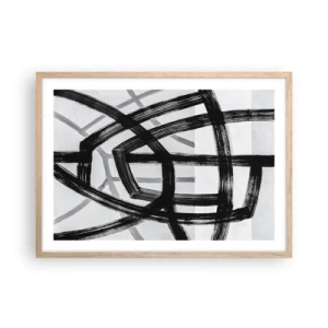 Plakat w ramie jasny dąb - Budowanie głębi - 70x50 cm