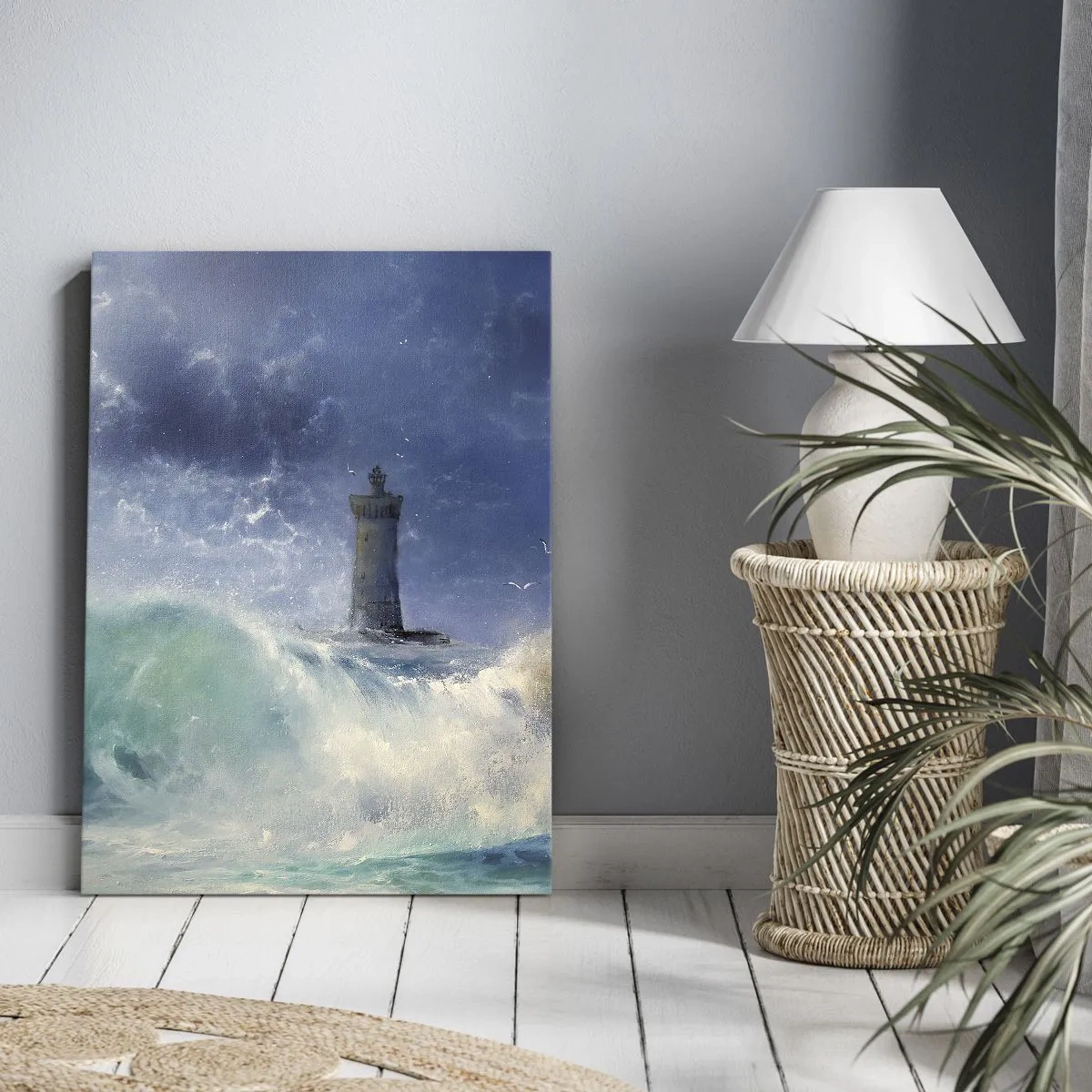 Obraz na płótnie - Na straży przeciw żywiołom - 55x100 cm