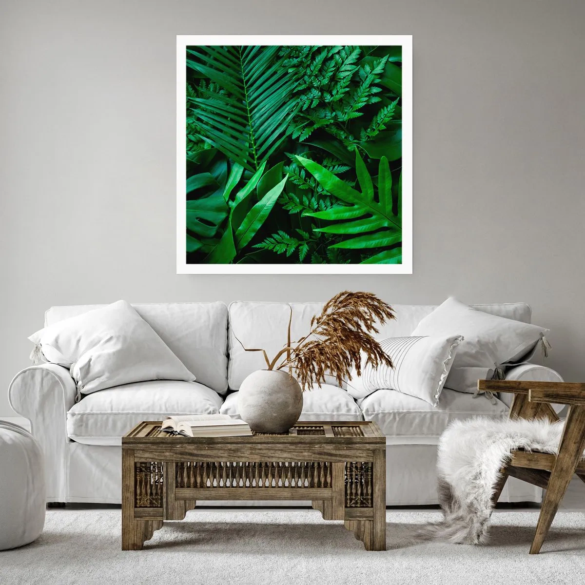Plakat - Utulone w zieleni - 30x30 cm
