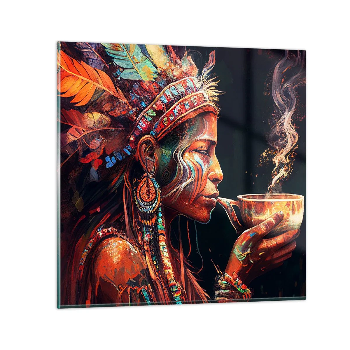 Obraz na szkle - Magiczny rytuał - 40x40 cm