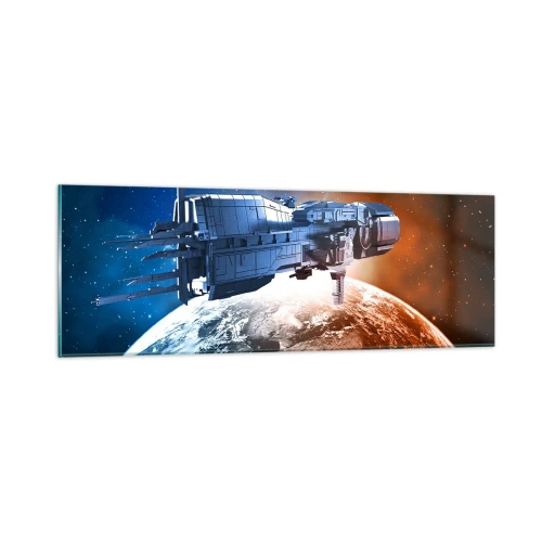 Obraz na szkle - Uważny obserwator - 90x30 cm