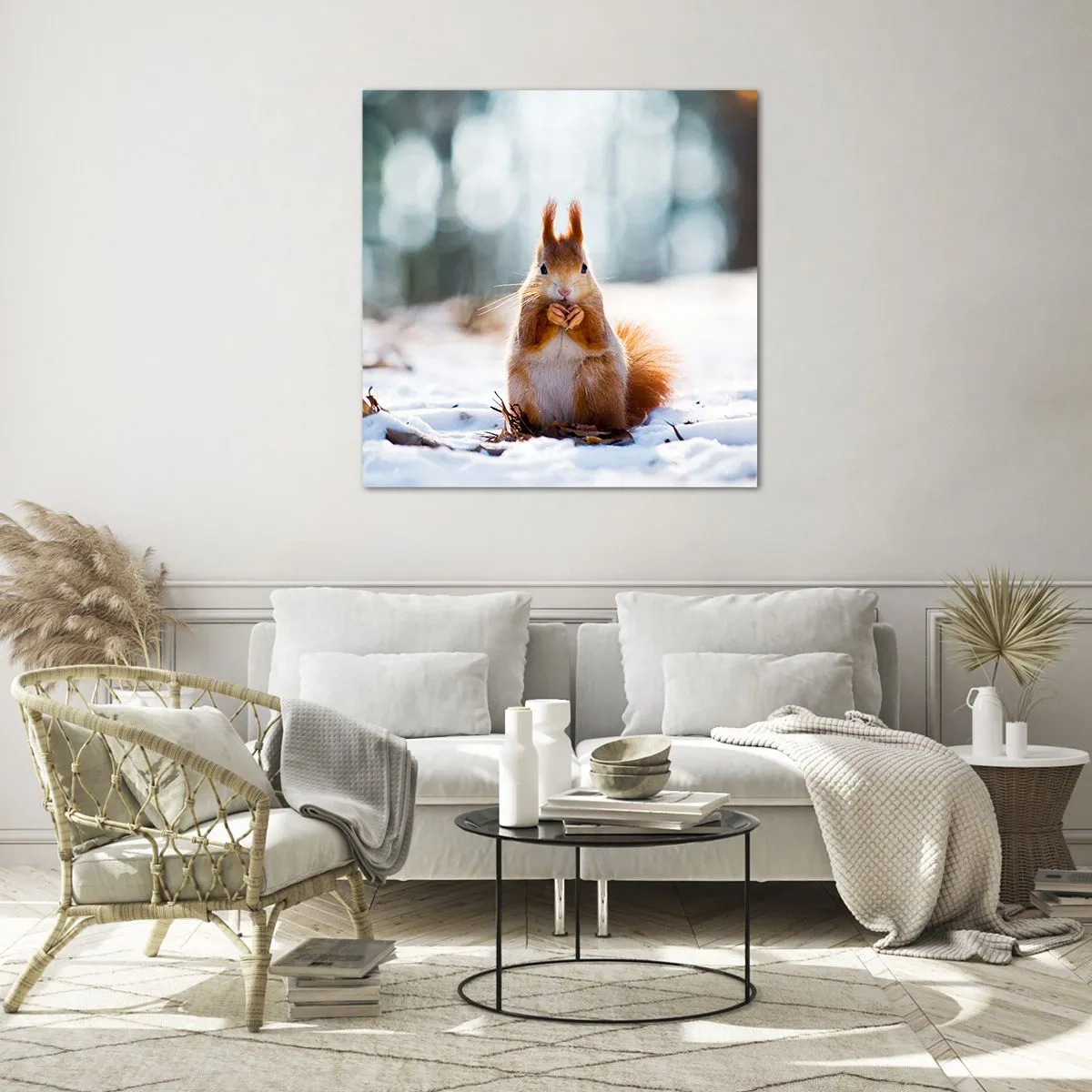 Obraz na szkle - I co tak patrzysz? - 70x70 cm