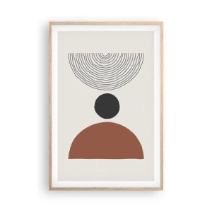 Plakat w ramie jasny dąb - W centrum uwagi - 61x91 cm