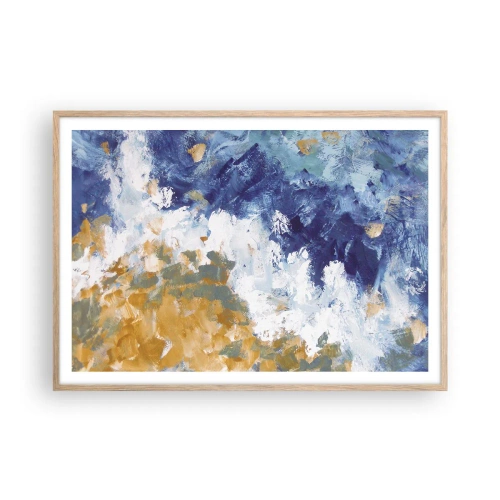 Plakat w ramie jasny dąb - Taniec żywiołów - 100x70 cm