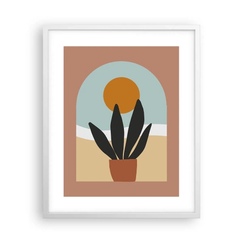 Plakat w białej ramie - Drobne radości - 40x50 cm