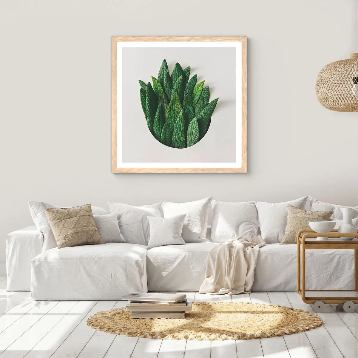 Plakat w ramie jasny dąb - Nieposkromiona ciekawość - 40x40 cm