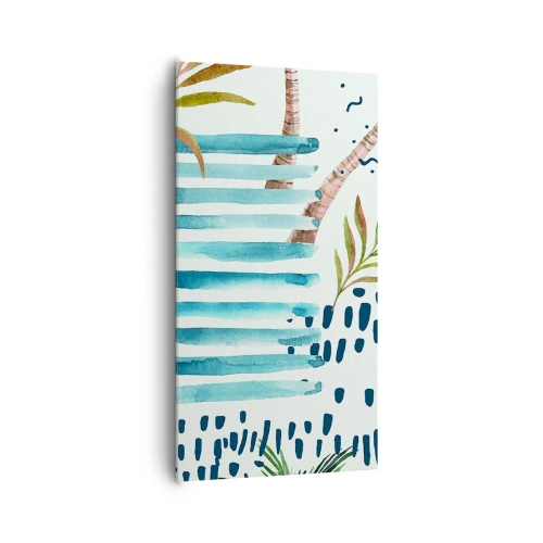 Obraz na płótnie - Wakacje pod palmami - 65x120 cm
