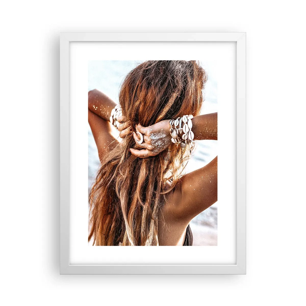 Plakat w białej ramie - Siostra wody i słońca - 30x40 cm