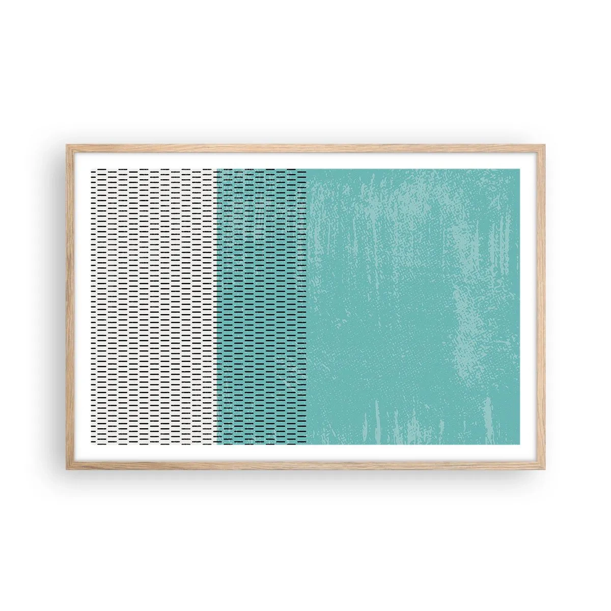 Plakat w ramie jasny dąb - Kompozycja zrównoważona - 91x61 cm