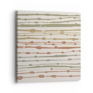 Obraz na płótnie - Muzyczny zapis barw - 40x40 cm