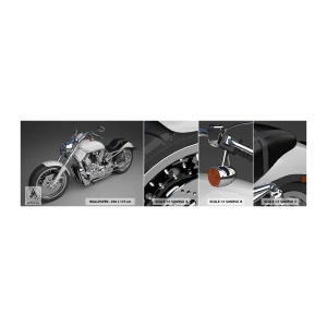 Fototapeta Próbka Standard Eco - Aż chce się klęknąć - Motoryzacja, Motocykl, Podróże - 100x30 cm