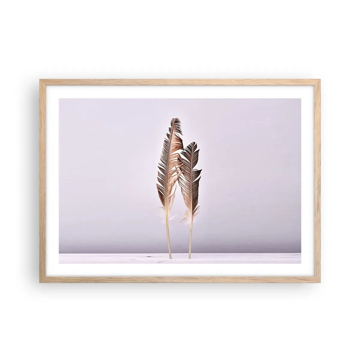 Plakat w ramie jasny dąb - Przeciw nicości - 70x50 cm