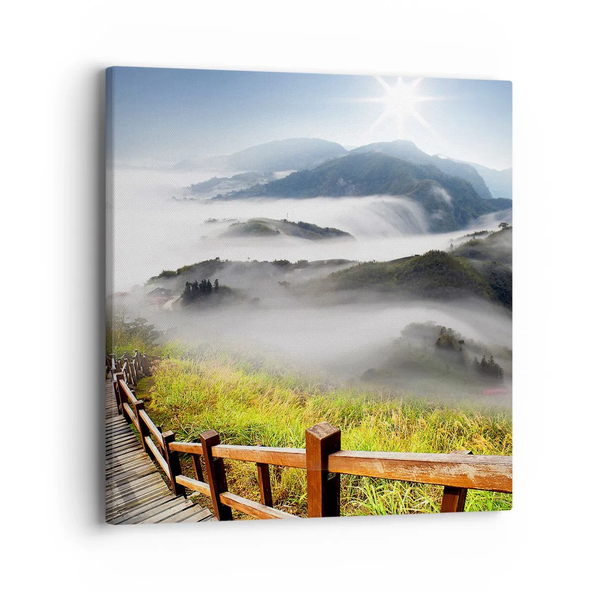 Obraz na płótnie - Utkane z blasku i mgły - 40x40 cm