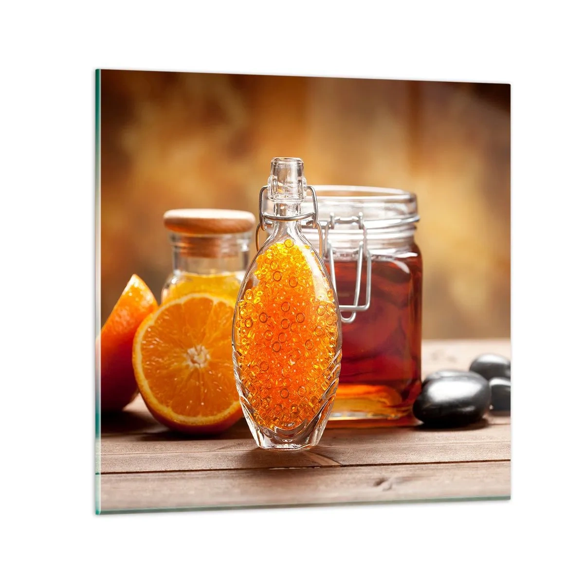 Obraz na szkle - Słoneczne smaki i aromaty - 40x40 cm