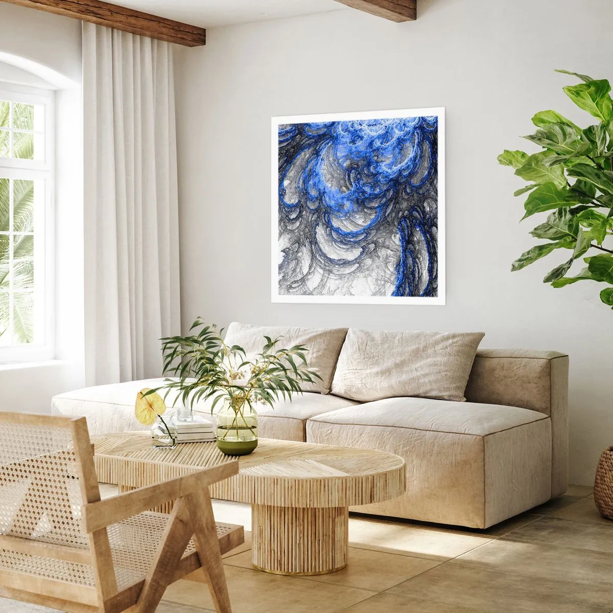 Plakat - Narodziny fali - 60x60 cm