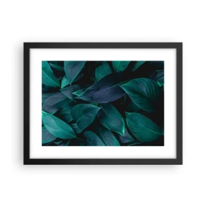 Plakat w czarnej ramie - Zieleń sama w sobie - 40x30 cm