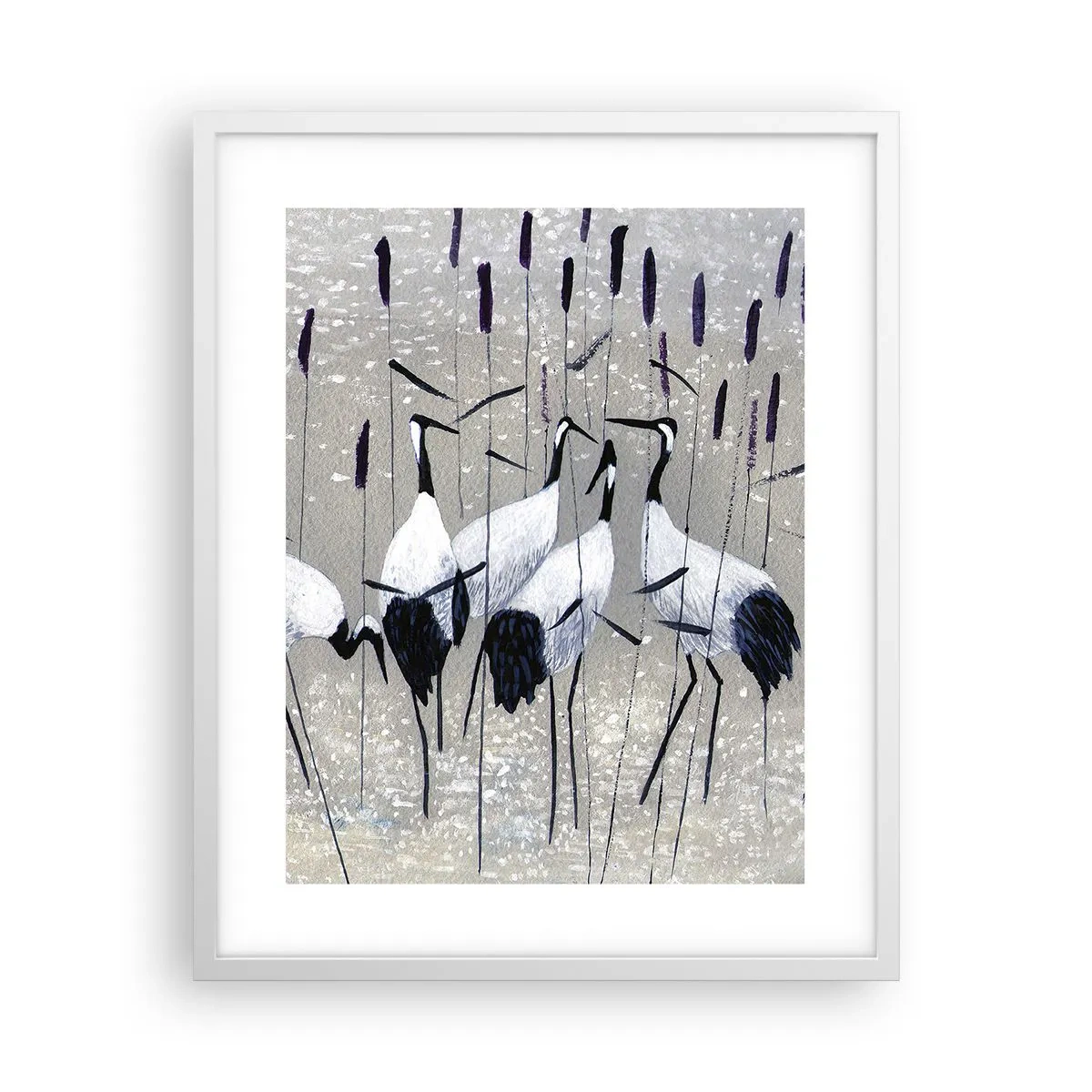 Plakat w białej ramie - Wśród swoich - 40x50 cm