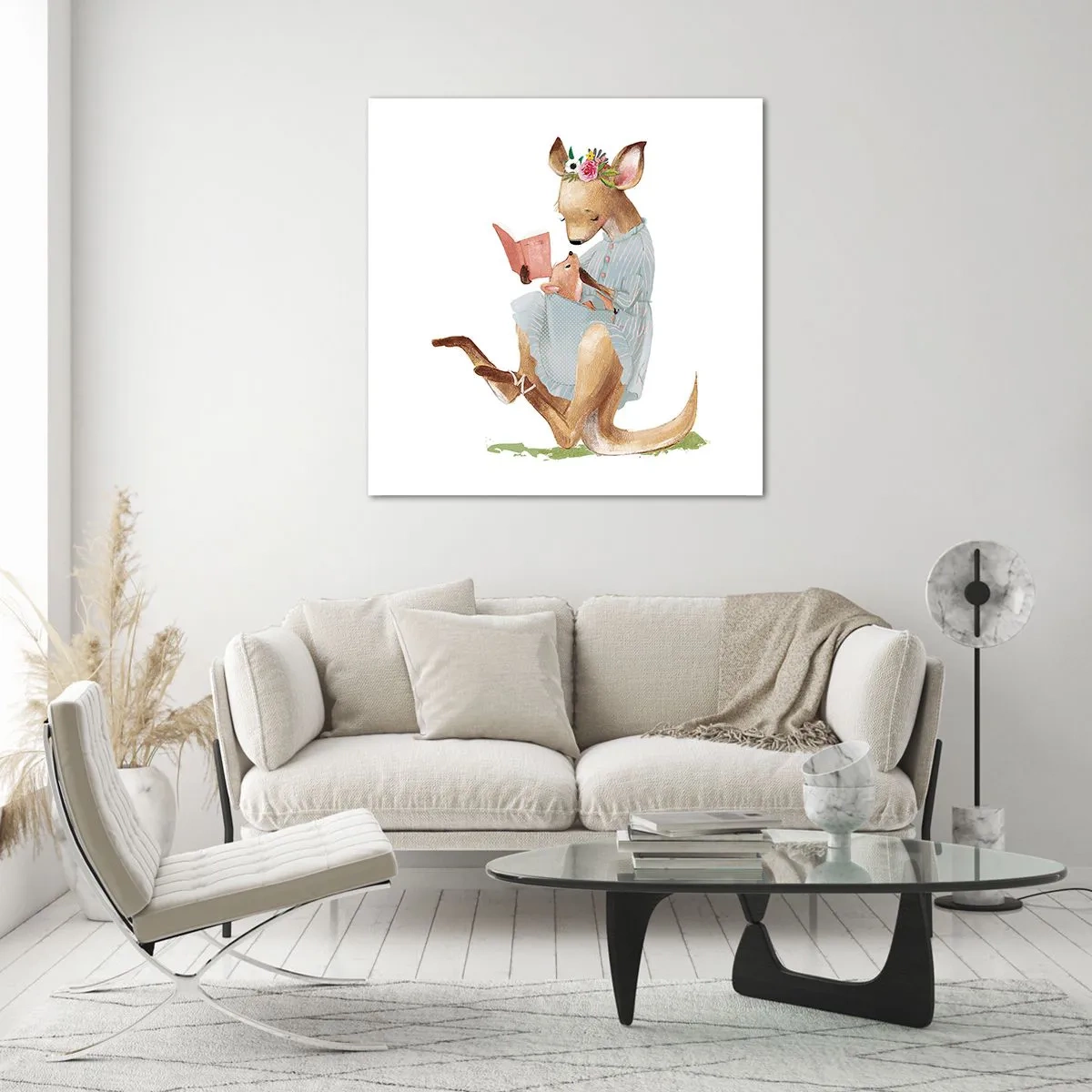 Obraz na szkle - Poczytaj mi, mamo - 70x70 cm