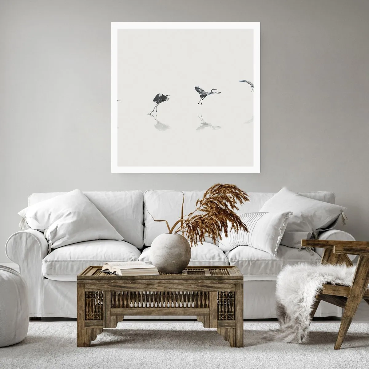 Plakat - Cztery proste kroki - 60x60 cm