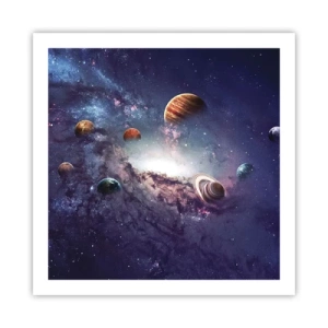 Plakat - Układ słoneczno-taneczny - 60x60 cm