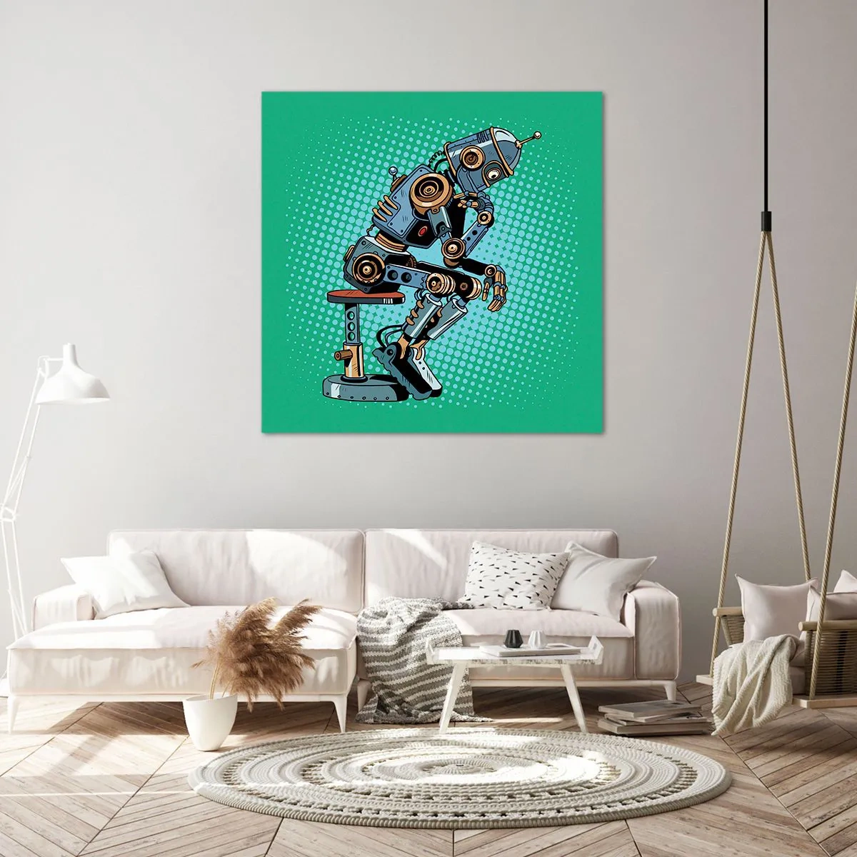 Obraz na płótnie - Nad istotą bytu - 60x60 cm