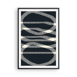 Plakat w czarnej ramie - Próba przełamania ciemności - 61x91 cm