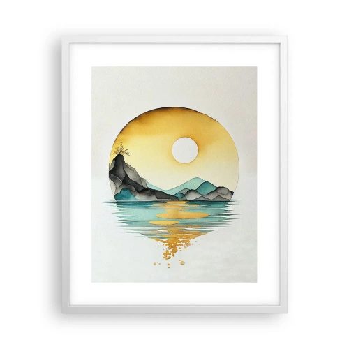 Plakat w białej ramie - W kręgu piękna - 40x50 cm