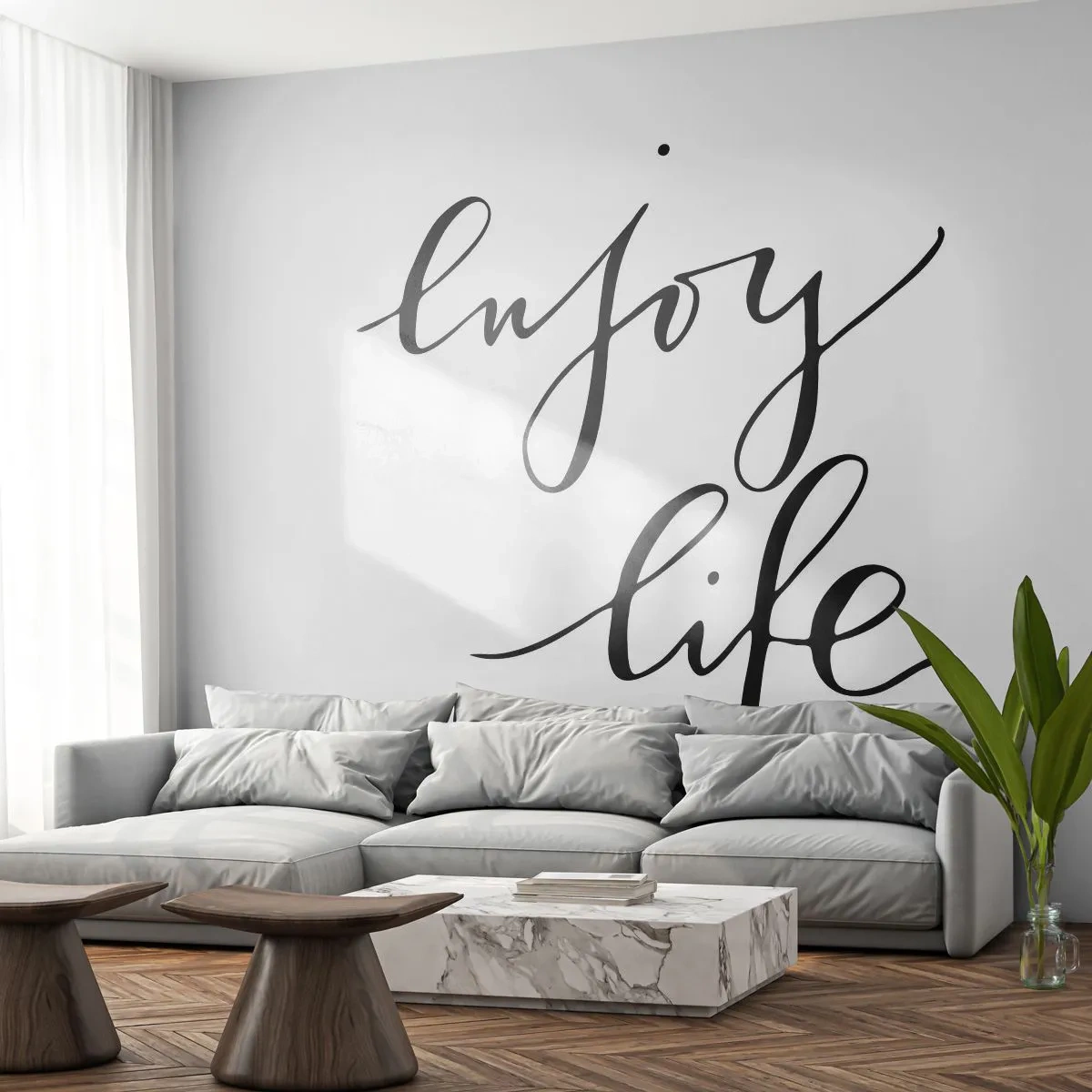 Fototapeta Samoprzylepna Deluxe Sticker - Nic dodać… - Typografia, Afirmacja, Maksyma - 250x175 cm