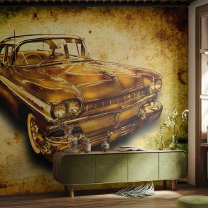 Fototapeta Samoprzylepna Deluxe Sticker - Nieprzemijające piękno klasyki - Motoryzacja, Samochód Klasyczny, Hobby - 100x70 cm
