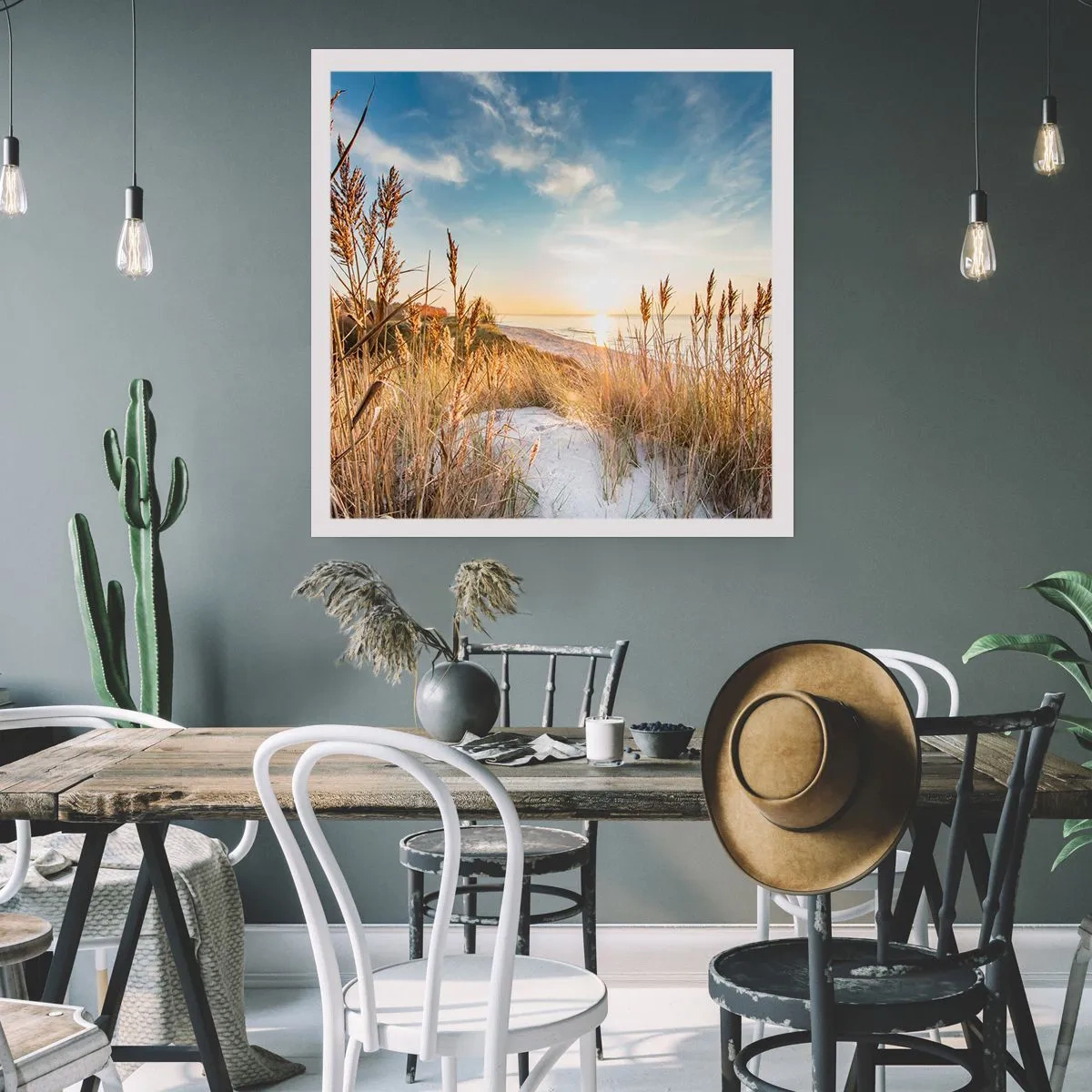 Plakat - Północna plaża - 60x60 cm