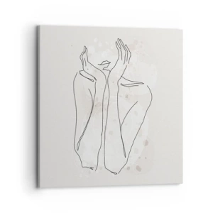 Obraz na płótnie - Rozmarzona chwila - 70x70 cm
