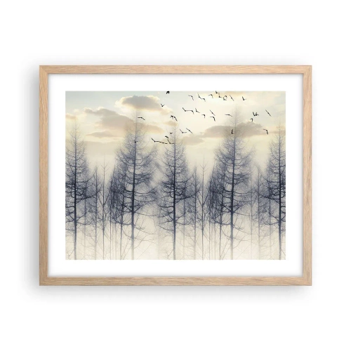 Plakat w ramie jasny dąb - Duchy lasu - 50x40 cm
