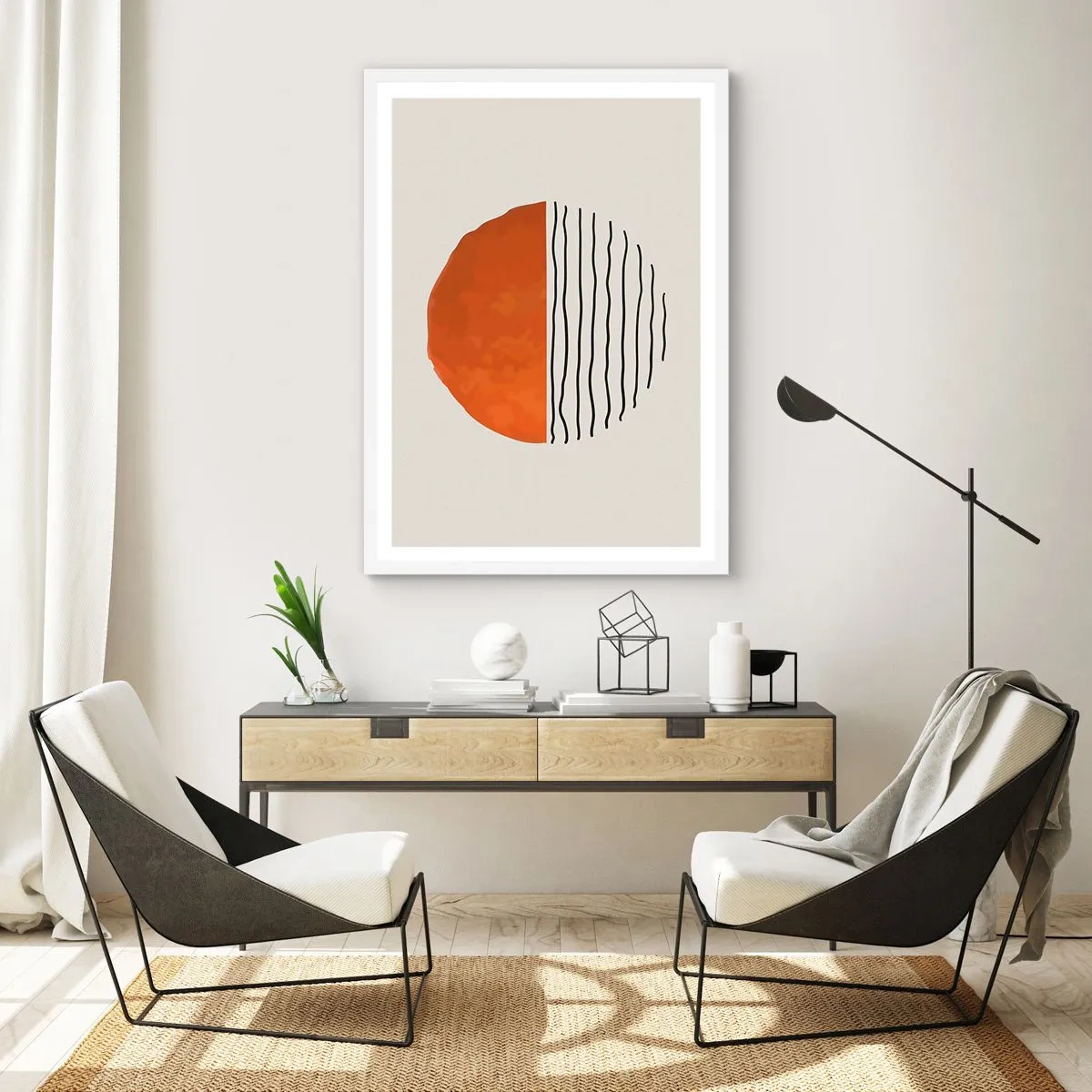 Plakat w białej ramie - W japońskim klimacie - 70x100 cm